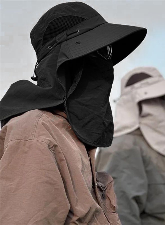 Outdoor sun-protective face mask and fisherman's hat - Image 3