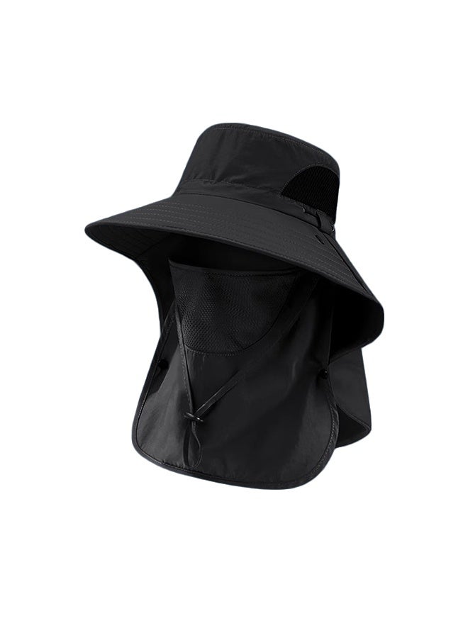 Outdoor sun-protective face mask and fisherman's hat - Image 1