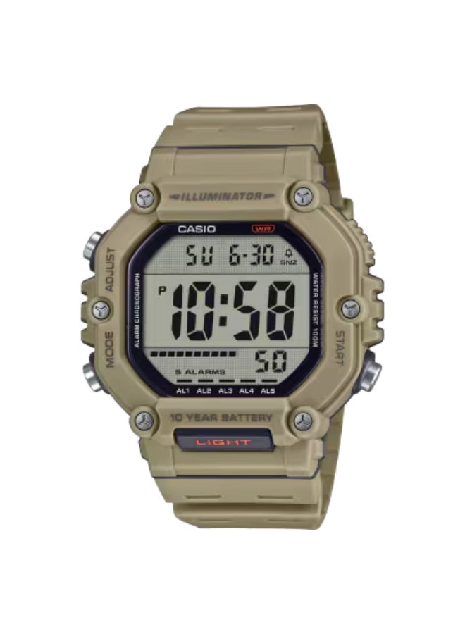 CASIO Men's Resin Digital Watch AE-1600H-5AVDF - 49.7 mm - Image 1