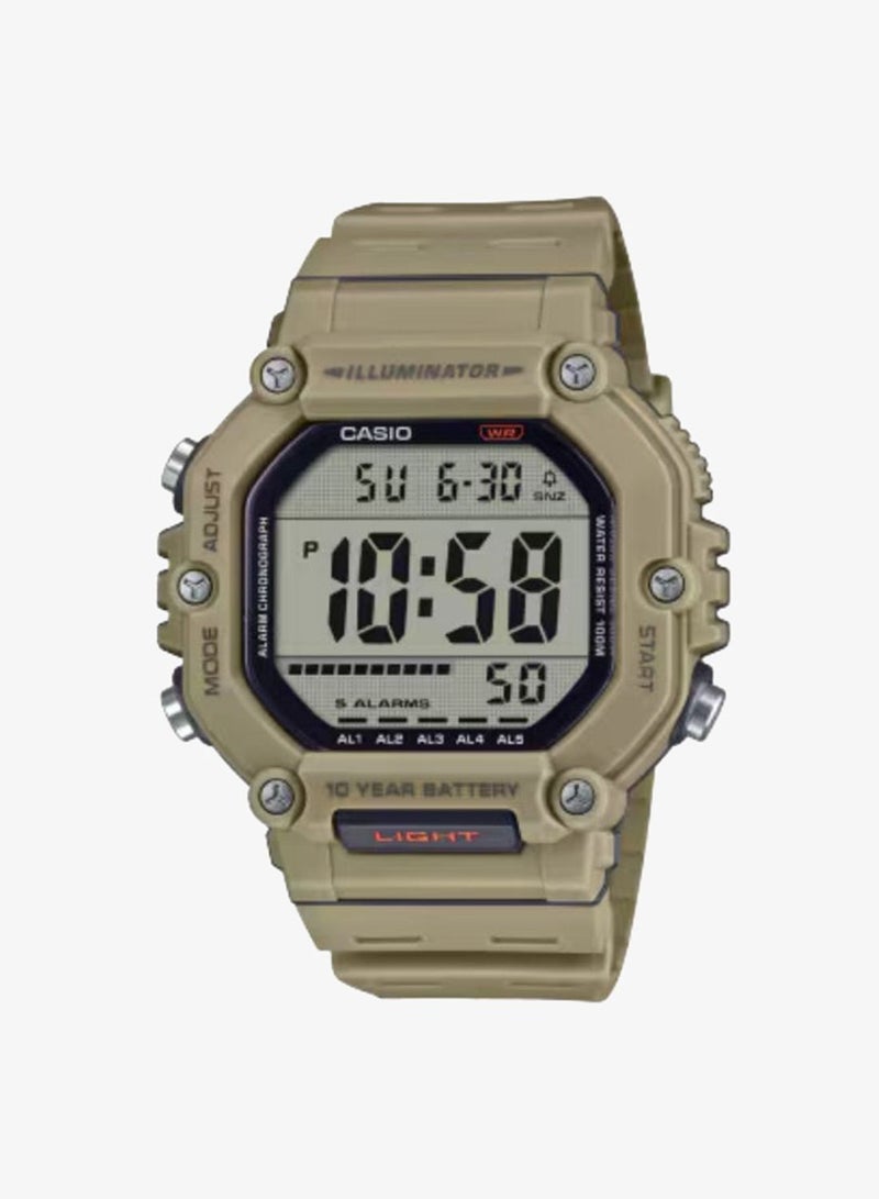 CASIO Men's Resin Digital Watch AE-1600H-5AVDF - 49.7 mm - Image 1