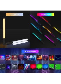 Ulanzi ULANZI VL119 Handheld Light Wand, 360° RGB LED Video Light Stick for Photography, 2600mAh Rechargeable Tube Light for Video Shooting, 2500-9000K Dimmable Camera Light with LCD  - Image 2