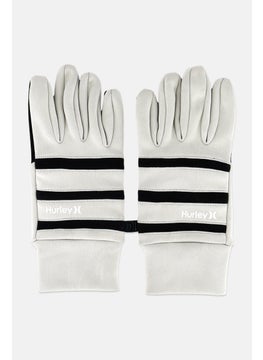 Hurley Men 1 Pair Brand Logo Gloves, Grey  - Image 1