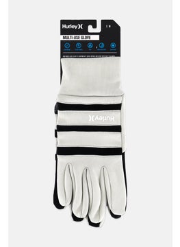 Hurley Men 1 Pair Brand Logo Gloves, Grey  - Image 2