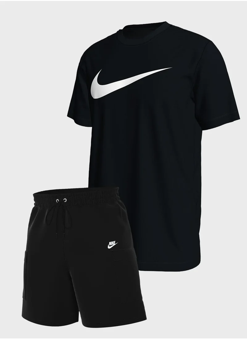Nike nike tshirt & shorts combo