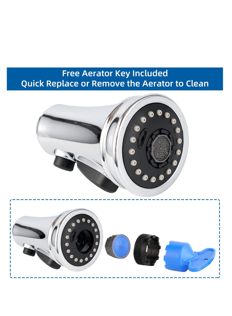 3 Function Kitchen Tap Spray Head Replacement with 9 Adapters, Compatible with Most Faucets for Easy Installation  - Image 5