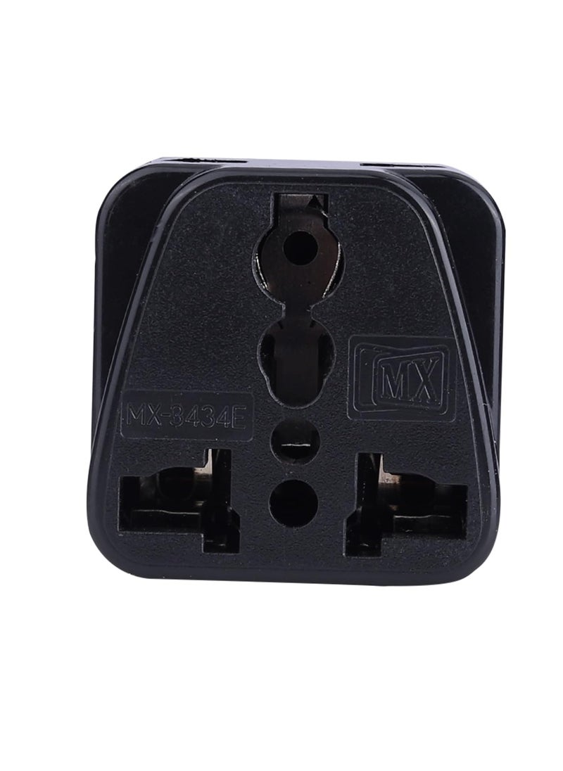 MX MX Universal Travel Adapter Type I India to Australia 2 in 1 Conversion Plug for Home and Official use Black Pack of 5  - Image 3