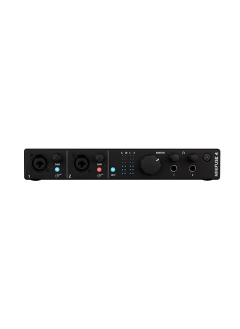 Arturia MiniFuse 4 Portable USB Type-C Audio/MIDI Interface (Black)