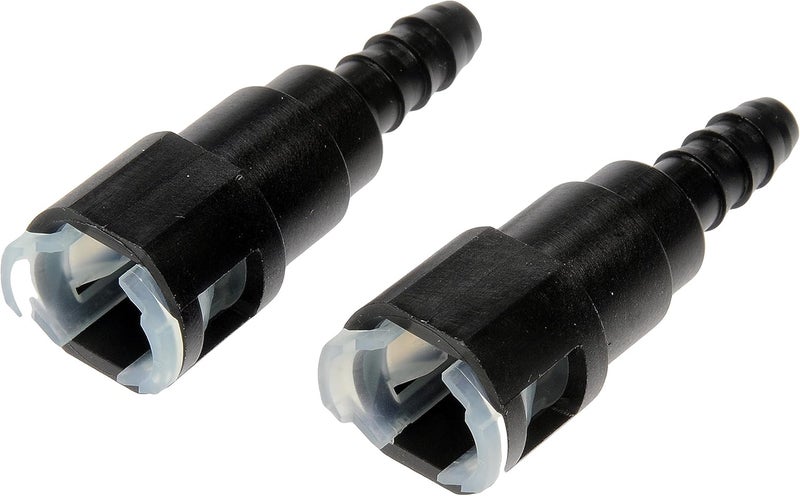 Dorman 800-085 Fuel Line Quick Connector That Adapts 3/8 In. Steel To 5/16 In. Nylon Tubing, 2 Pack Universal Fit - Image 1