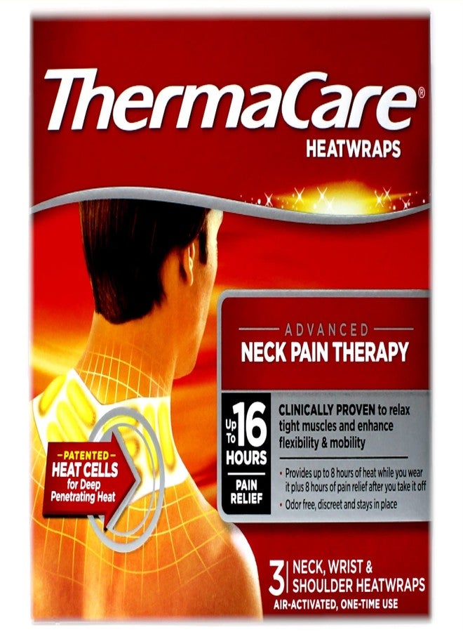 ThermaCare HeatWraps Neck, Wrist & Shoulder - 3 ct, Pack of 3 - Image 1
