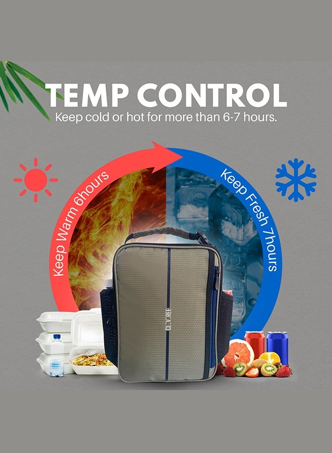 CLEVEREE Lunch Bag - Insulated Lunch Bags for Women, Men, Leakproof Thermal Lunch Box Bag for Kids Adults - Large Lunch Bag Reusable Cooler Meal Prep Lunch Bag for Work, School, and Picnic - Image 3