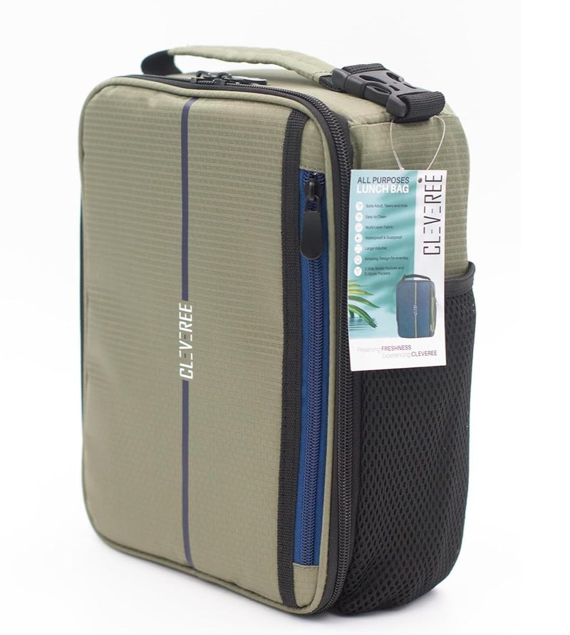 CLEVEREE Lunch Bag - Insulated Lunch Bags for Women, Men, Leakproof Thermal Lunch Box Bag for Kids Adults - Large Lunch Bag Reusable Cooler Meal Prep Lunch Bag for Work, School, and Picnic - Image 1