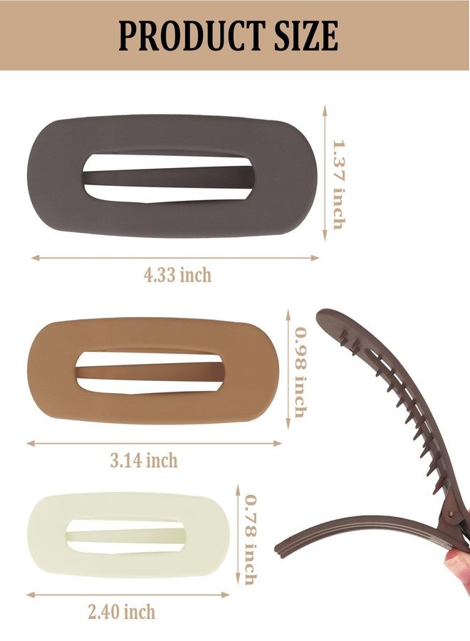 ACO-UINT French Flat Claw Clips for Women, 9 Pack Lay Down Hair Clips for Thin Thick Hair, 3 Size Alligator Hair Clips Hair Accessories for Women - Image 2