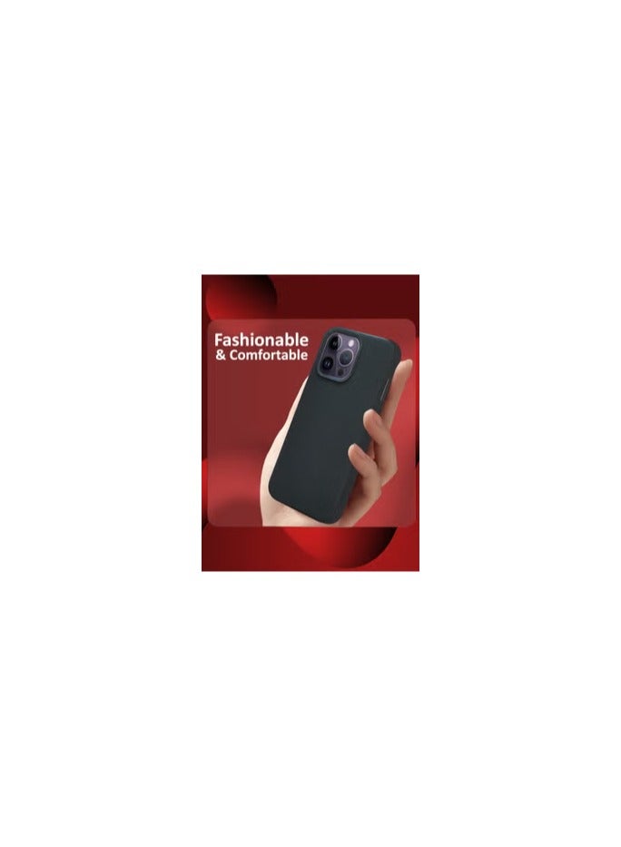 CATANES iPhone 14 Pro Max 3 Pack Vegan Leather Case, 1 Cover with 2 Screen Protectors, Slim Fit, Raised Edges for Camera and Screen Protection - Image 2