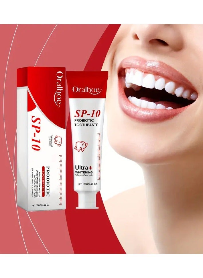 ORALHOE Sp-10 Toothpaste, Sp-10 Toothpaste, Sp-10 Probiotic-Toothpaste, Red  Sp-10 Toothpaste, Toothpaste Fresh Breath Toothpaste - Image 3