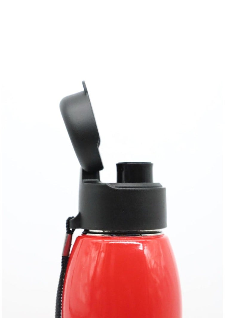 Atlasware Alpha 600 Insulated Water Bottle Leak Proof | Office Bottle | Gym Bottle | Home | Kitchen | Hiking | Treking Bottle | Travel Bottle-580ML-Red - Image 4