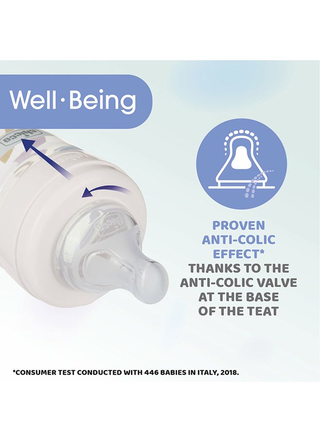 Well-Being Plastic Feeding Bottle 250ml Medium Flow 2m+ Silicone, White - pzsku/Z8784507AC3BEE1D5CF8EZ/45/_/1704369057/79d7c4ef-9606-4045-be76-4d8b990960fb