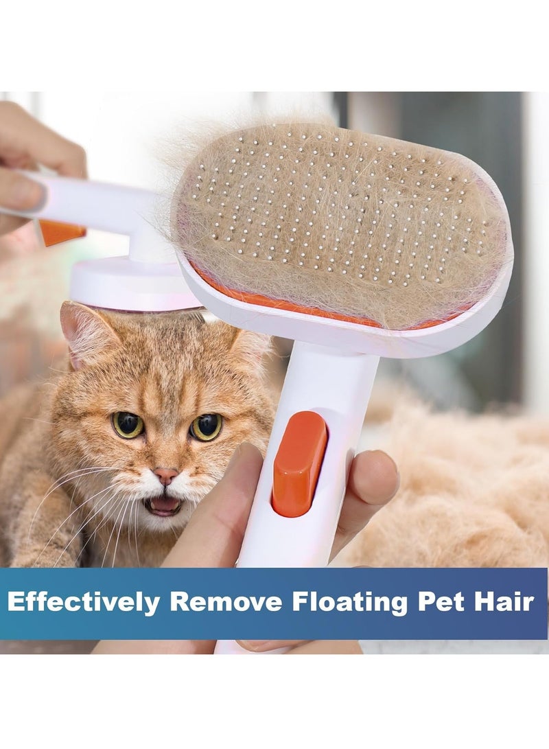 BIGTHREE Cat Brush, Pet Cleaning Grooming Brush, Pet Shedding Brush for Short or Long Haired Cats, Pet Dog Hair Brush for Puppy Kitten Massage Removes Loose Undercoat, Mats, Tangled Hair, Shed Fur - Image 3