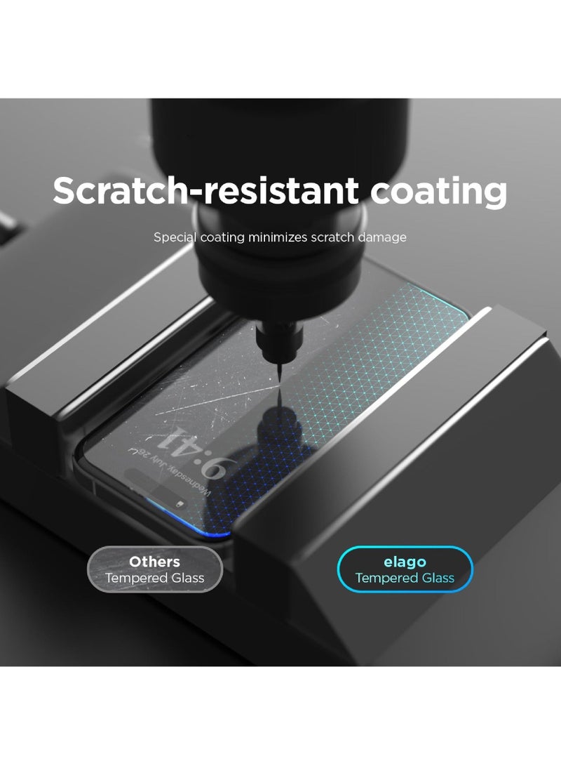 Captaintech Pow Screen protector Compatible with iPhone 15 Pro 5G Privacy Tempered Glass Screen Protector 【Bubble Free】【Anti-Glare】【HD Full Coverage】【Easy Installation】【Scratch Resistant】 - Image 5