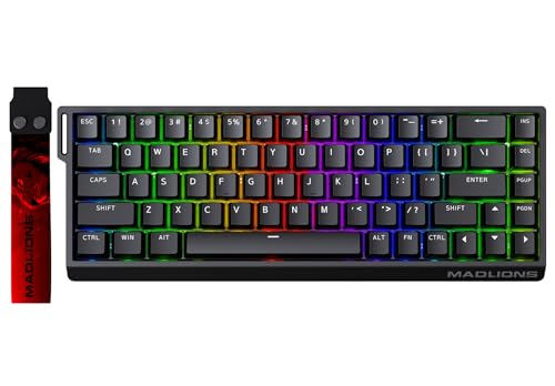 Boyi MADLIONS MAD68 HE Rapid Trigger Magnetic Switch Gaming Keyboard,65% RGB Adjustable Actuation Hall Effect Hyper-Fast 8K Polling Rate PBT Keycaps Hot Swap Mechanical Keyboard for PC/Mac Gamer(Black) - Image 1