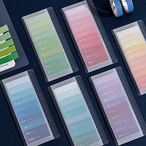 Tvoip 900 Pieces Colored Page Markers,6 Sets Sticky Tabs,Neon Sticky Notes Flags,Waterproof Writable Translucent Page Flags for Books,Bookmarks,Notebook,Removes Cleanly - Image 5