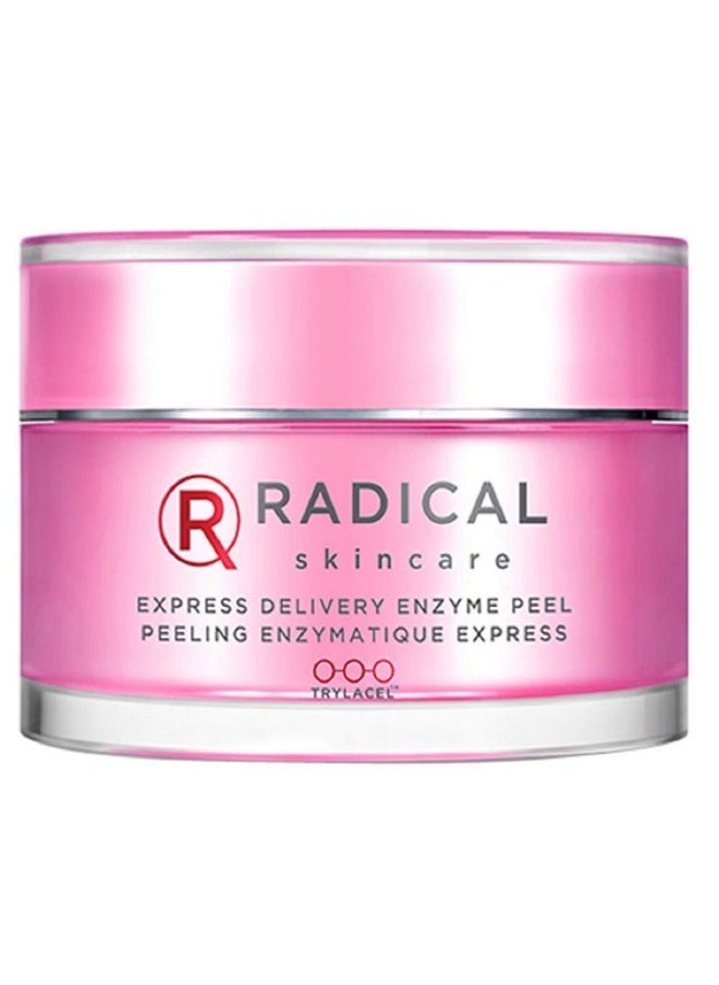 Radical Skincare Express Delivery Facial Enzyme Peel Mask Cleanser Exfoliator Reveal Smooth Supple Polished Skin In Minutes | Paraben & Cruelty Free | Clinically Proven Results (1.7 Oz)  - Image 1