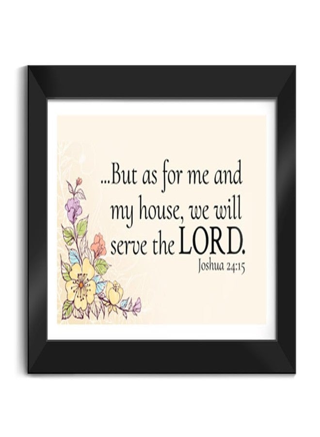 Elben Creatives Bible Verse Wall Art: As for me and my house, we will serve the Lord - Joshua 24:15 Christian Home Decor