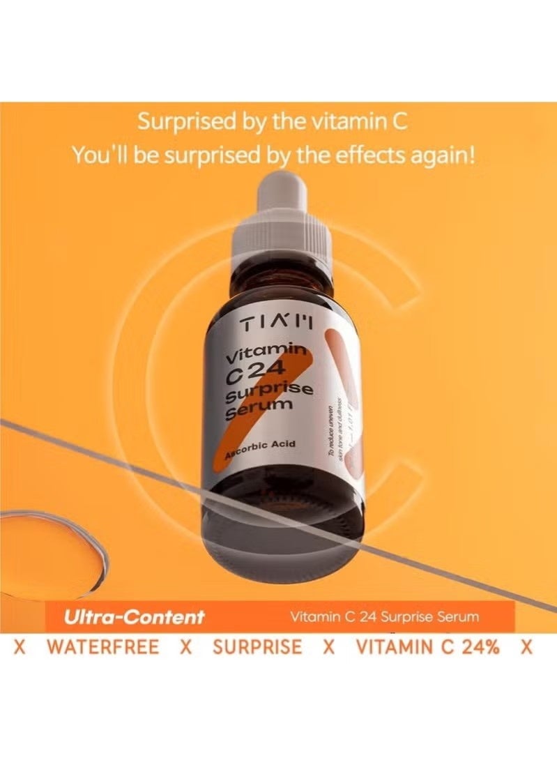 تيام فيتامين سي 24 سيروم المفاجأة لإضاءة البقع المظلمة غير المتساوية النغمة المضادة للأكسدة الصيغة الغنية للبشرة المشعة جميع أنواع الجلد 30 مل - Image 2