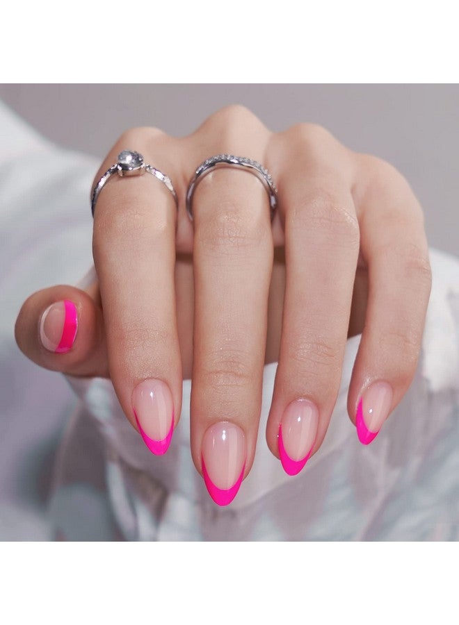 أظافر صناعية من نوع Ip باللون اللوزي - أظافر صناعية قصيرة باللون الوردي الفاتح من Btartbox، أظافر لاصقة للنساء، أظافر لاصقة بغراء أظافر متوفر في 16 مقاسًا - مجموعة أظافر صناعية من 30 جل ناعم، لون التوت الفرنسي