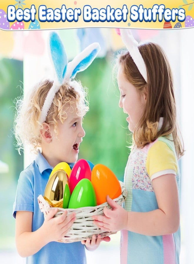 BainGesk 25 PCS 6” Jumbo Easter Eggs with 1 Golden Eggs, Easter Eggs for Easter Hunt, Basket Stuffers Fillers, Empty Eggs Fillable with Candy, Toys, Easter Basket Essentials, Party Favor - Image 5