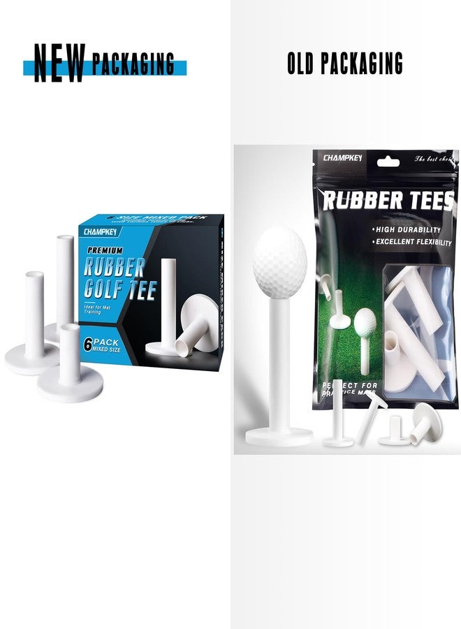 CHAMPKEY Premium Rubber Golf Tees | Excellent Durability and Stability Rubber Tees | for Golf Hitting Mats and Outdoor Training - Image 2