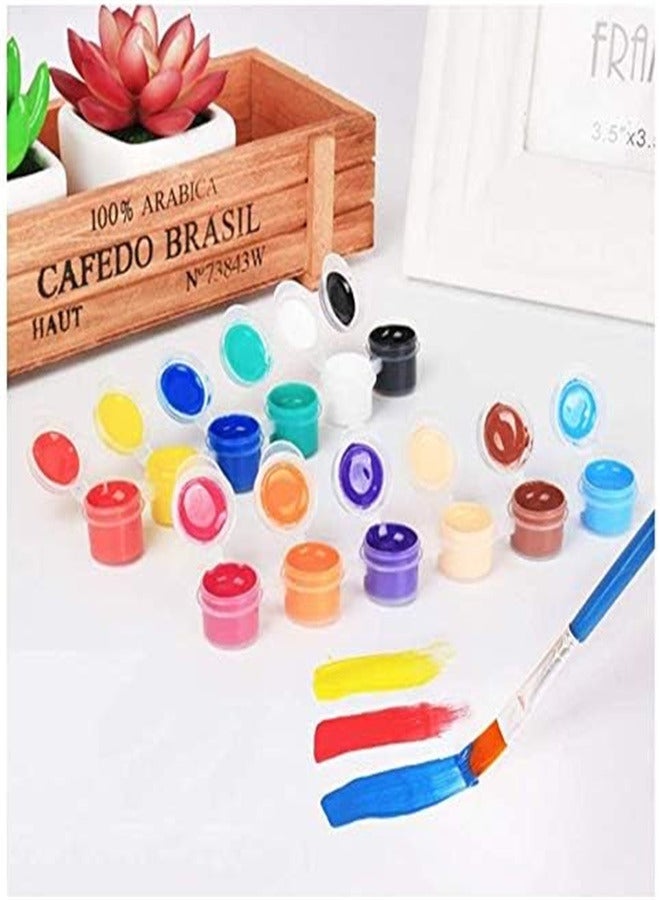 Generic 60 Pots Empty Paint Strips 3ml Mini Pot Pod Arts Crafts Plastic Storage Containers for Schools Summer Camps Birthdays - Image 3
