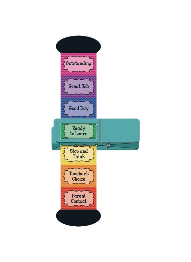 Really Good Stuff Mini Behavior Trackers (Set Of 12) - 8⅜"H Each - Encourage Students To Monitor Behavior By Moving Slider - Personal Behavior Tracker For Student Desks - Foster Behavior Awareness  - Image 1