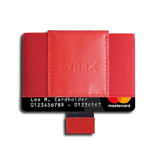 VBAX Elastic Wallet with Pull Tab for Men & Women – Slim Minimalist Front Pocket Leather Card Holder, Compact Stretch Design Fits 8–10 Cards & Cash – Premium Everyday Carry Wallet - Image 4