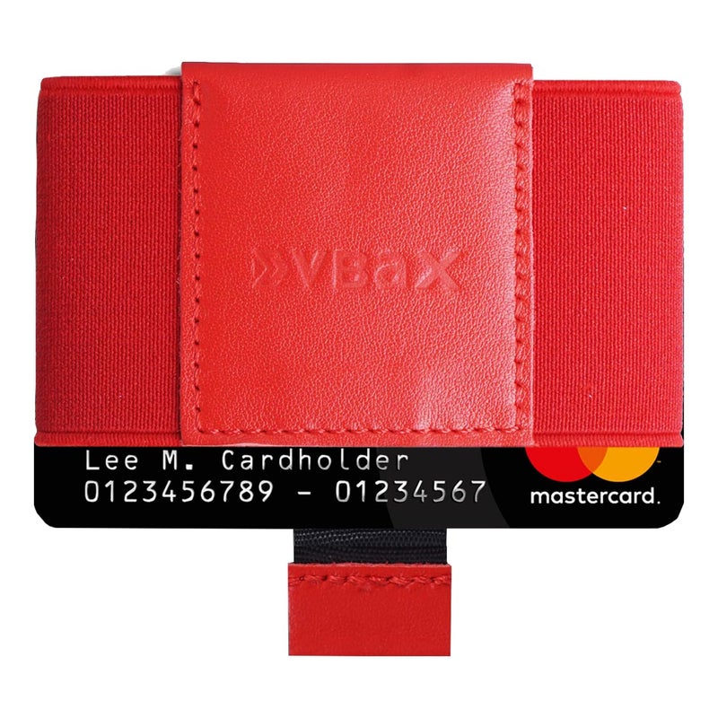 VBAX Elastic Wallet with Pull Tab for Men & Women – Slim Minimalist Front Pocket Leather Card Holder, Compact Stretch Design Fits 8–10 Cards & Cash – Premium Everyday Carry Wallet - Image 5