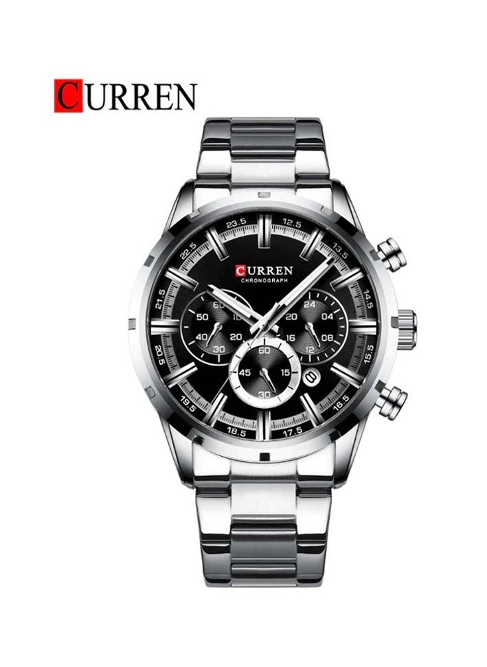 CURREN CURREN 8355 Original Brand Stainless Steel Band Wrist Watch For Men  - Image 1