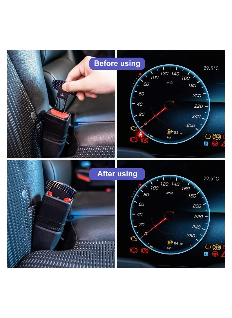 DIRECT 2 U - 2 Pack Car Seat Belt Clip, Universal Car Seat Belt Silencer Metal Tongue, Seat Safety Belt Buckle Auto Metal Seat, Universal for Most Vehicle (2) - Image 1