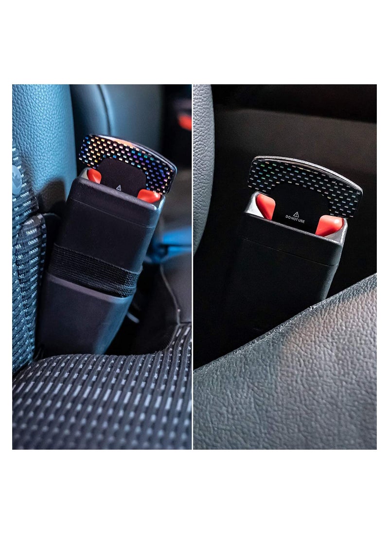 DIRECT 2 U - 2 Pack Car Seat Belt Clip, Universal Car Seat Belt Silencer Metal Tongue, Seat Safety Belt Buckle Auto Metal Seat, Universal for Most Vehicle (2) - Image 1