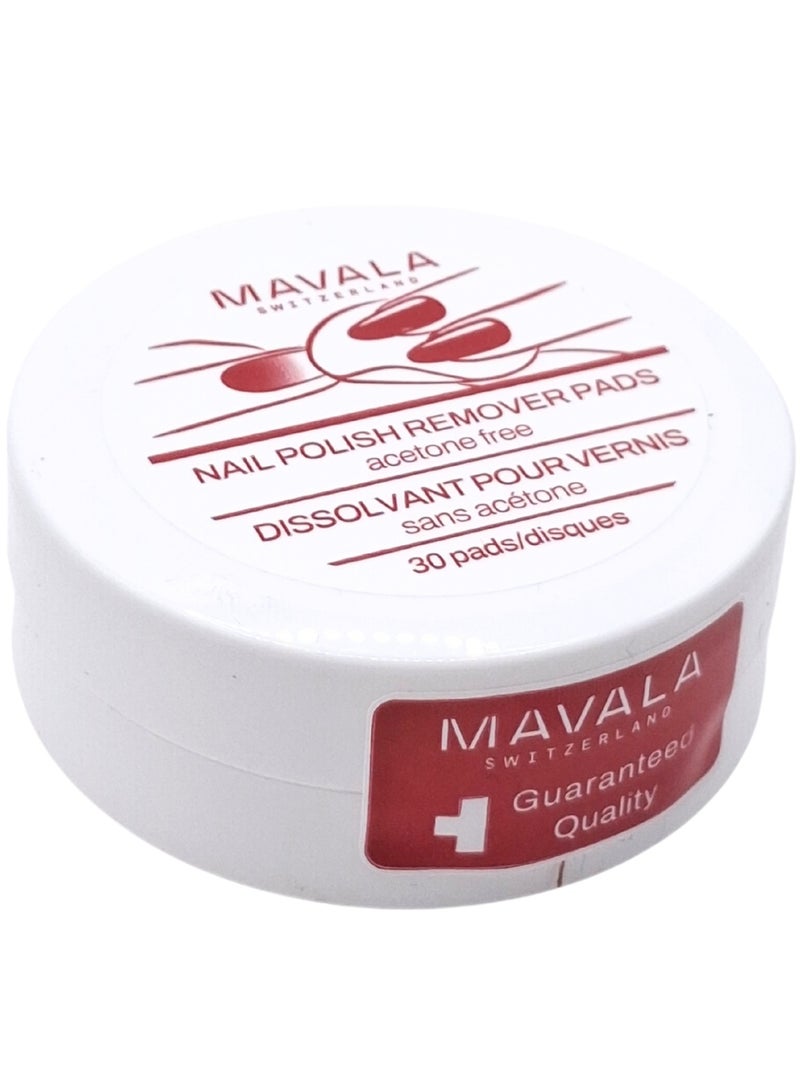 nail Mavala Nail Polish Remover Pads 30S