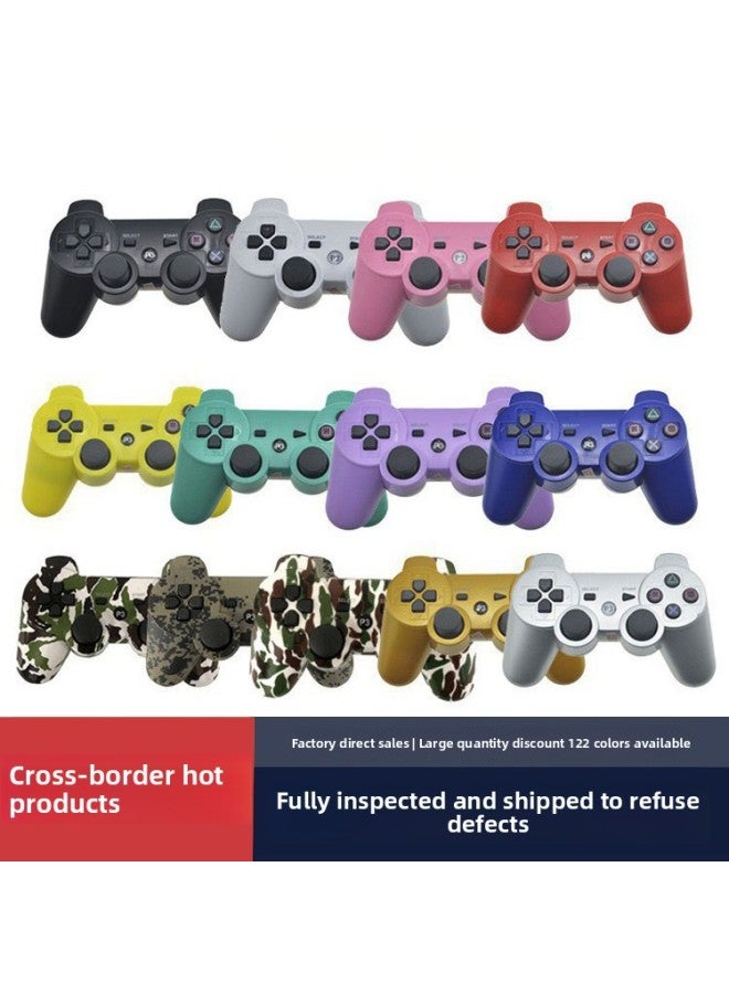 PS3 Handle Vibration PC Wireless Controller Computer Bluetooth USB Gamepad PS3 Game Console Fast-Product Color:Silver-with Data Cable  - Image 2