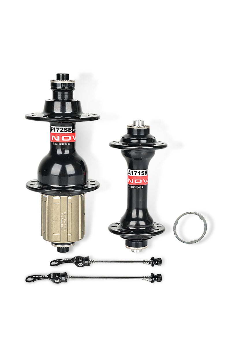 Black a pair Novatec Road Bicycle Hub A171SB/F172SB Front 20H Rear 24H Quick Release Folding Bike Hu
