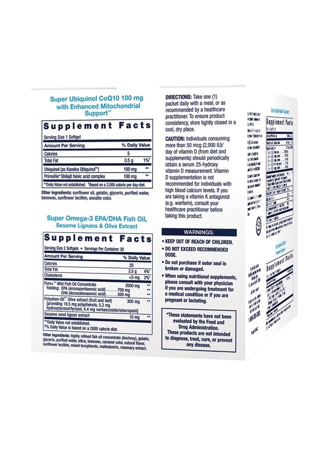Life Extension Comprehensive Nutrient Packs Advanced - Oil-based Nutrients - Multivitamin & Minerals Supplements with Omega-3, CoQ10 For Health And Longevity – Gluten Free, Non-GMO - 30 Packets - Image 4