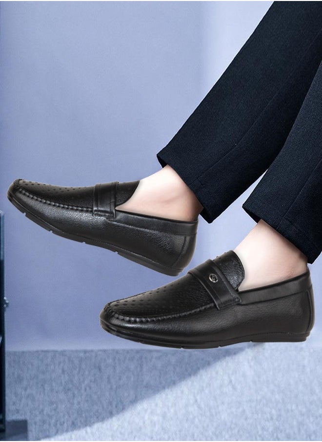 New leather men's loafers Breathable soft comfortable leather shoes