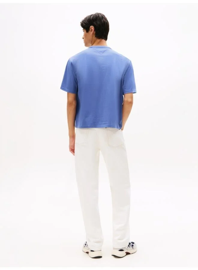 تومي جينز تيشيرت بياقة دائرية بتصميم التسعينيات