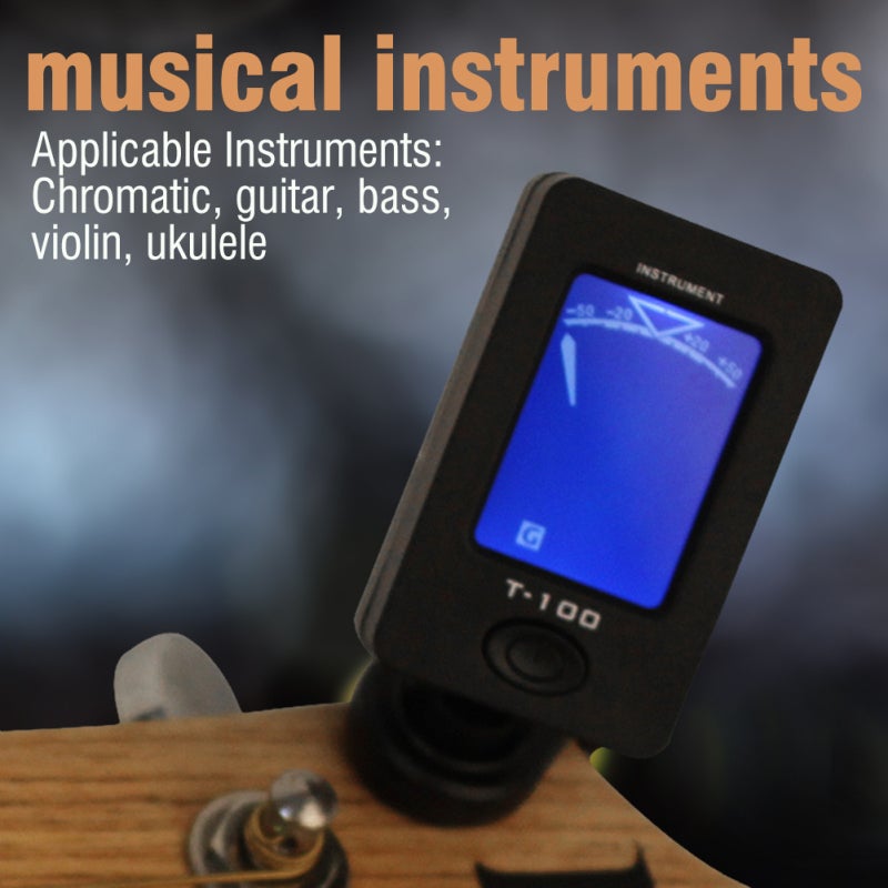 IRIN Electronic Clip On Tuner Small Lightweight 360 Degree Rotatable Clip - Accurate Chromatic Tuner for Guitar Bass Violin Ukulele Beginners - Image 2