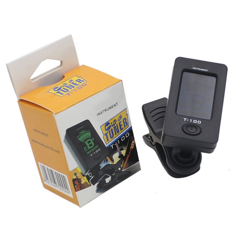 IRIN Electronic Clip On Tuner Small Lightweight 360 Degree Rotatable Clip - Accurate Chromatic Tuner for Guitar Bass Violin Ukulele Beginners - Image 1