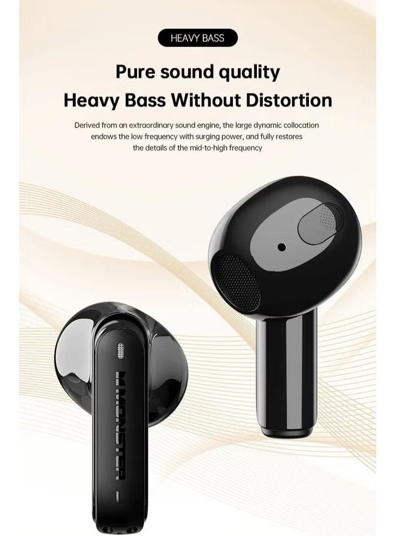 MONSTER AirMars XKT12 Wireless Gaming Headphones, Black - Image 3