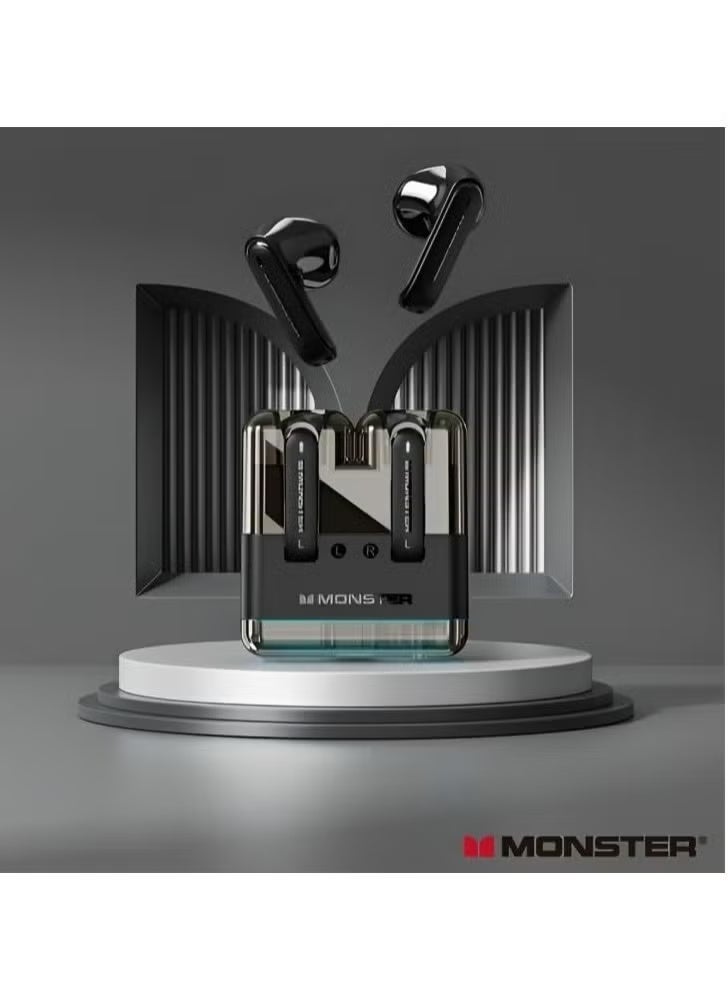 MONSTER AirMars XKT12 Wireless Gaming Headphones, Black - Image 2