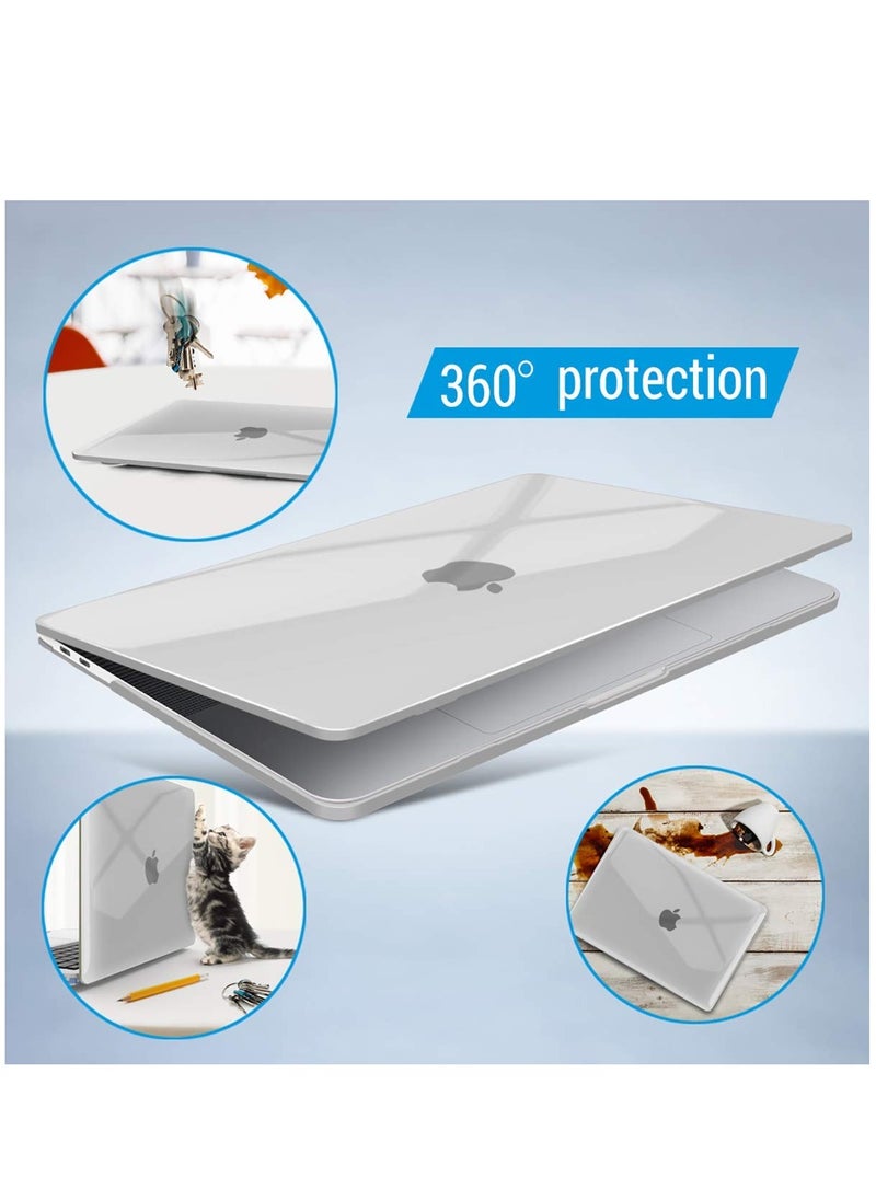 Generic - Hard Shell Case Protective Snap On Cover Compatible with Apple MacBook Pro 16 inch A2141/with Touch Bar & Touch ID & Retina Display USB-C 2019 2020 Release (Crystal Clear) - Image 1