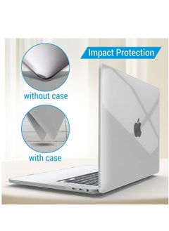 Generic Hard Shell Case Protective Snap On Cover Compatible with Apple MacBook Pro 16 inch A2141/with Touch Bar & Touch ID & Retina Display USB-C 2019 2020 Release (Crystal Clear)  - Image 4