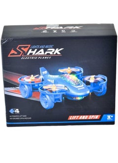 Toy Box Shark Plane Battery Operated Cars For Kids 360 Rotation Light Music Kids Toys 